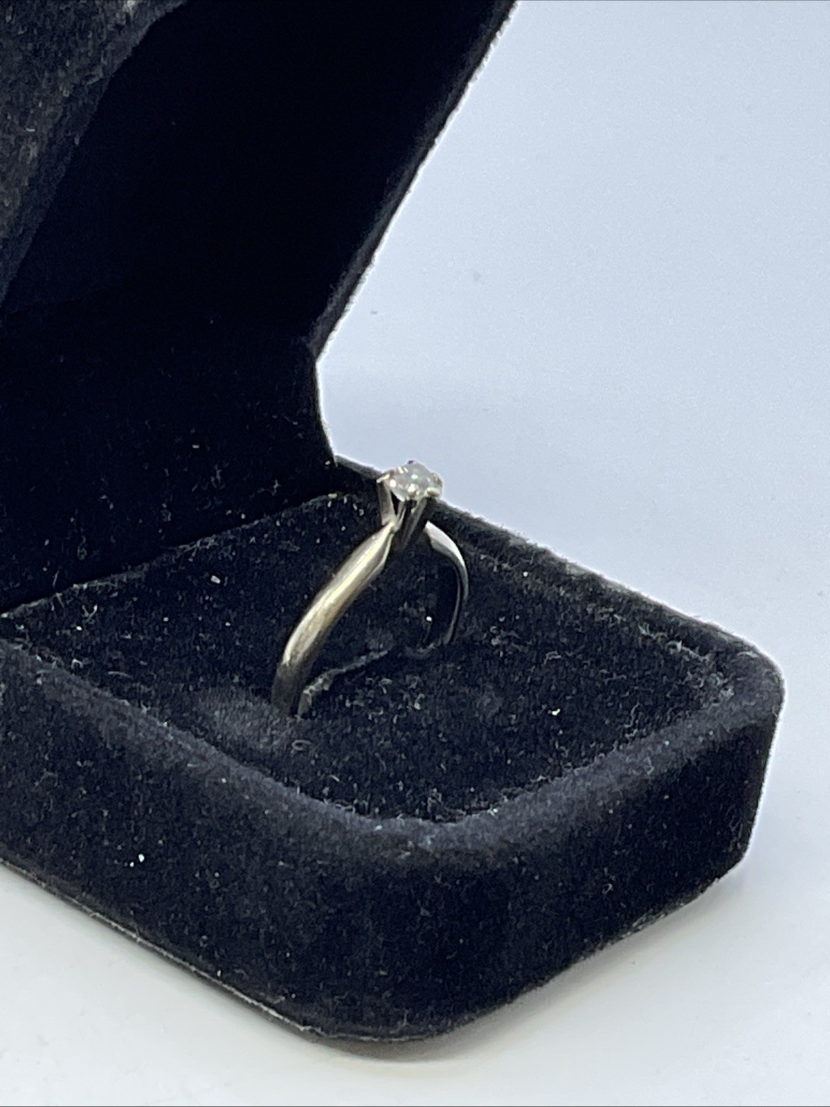 MAGIC GLO Engagement Ring Solid 14K White Gold So… - image 23