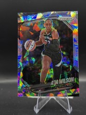 2025 Panini Prizm WNBA A’ja Wilson #76 Cracked Ice Las Vegas Aces