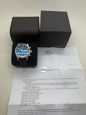 2022 IWC Pilot Blue Dial 41mm Steel Auto Leather Watch IW388102 *2025 Service* 2