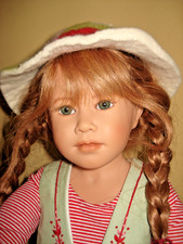 Künstlerpuppe Heidi Plusczok "ANDRINA" Vinyl Puppe 58 cm Zertifikat+OVP