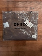 4XL - FIGS W Catarina One-Pocket Brown Technical Scrubs