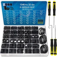 ZDBB 32 Size 1440 Pcs O Rings Assortment Kits Metric Nitrile NBR Rubber Washer..