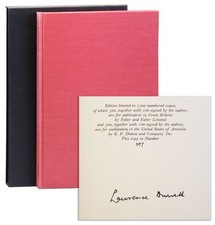 Lawrence Durrell RED LIMBO LINGO: POETRY NOTEBOOK 1st Am ed ltd & signed 1971