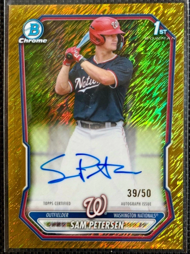 Bowman Washington Nationals Baseball Autographed Sports Trading