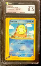 2003 Pokémon Aquapolis Psyduck 104/147 CGC 8.5 Graded English Card