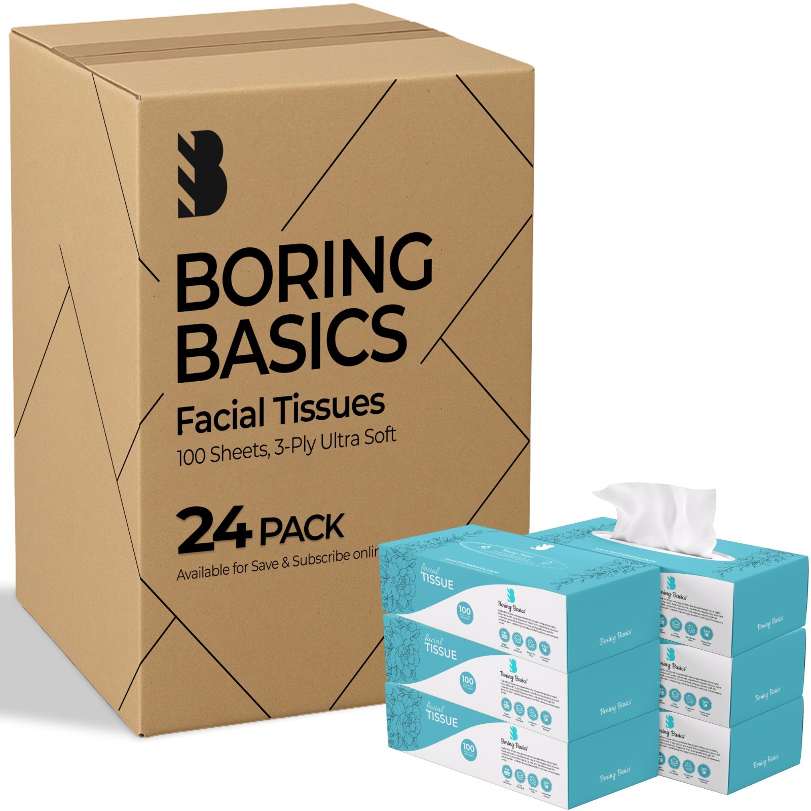 Boxed Tissue Extra Soft Facial Tissue White Ideal for sensitive skin Napkins UK