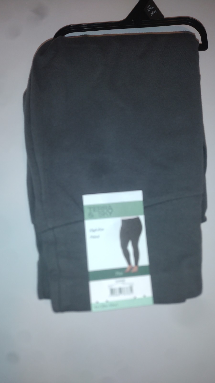 Terra and Sky gray High Rise Capri Leggings 3X (24W-26W) NWOT