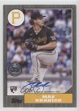 2022 Series 1 1987 Topps Baseball Black 119/199 Max Kranick #87BA-MKR Auto 06bg