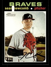 2020 Topps Heritage #430 Sean Newcomb Card Atlanta Braves