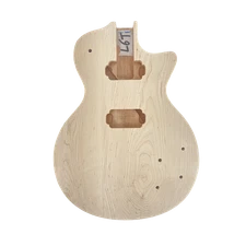 Electric Guitar Body for Build Guitars Mahogany Wood with Maple Cap Set in Heel