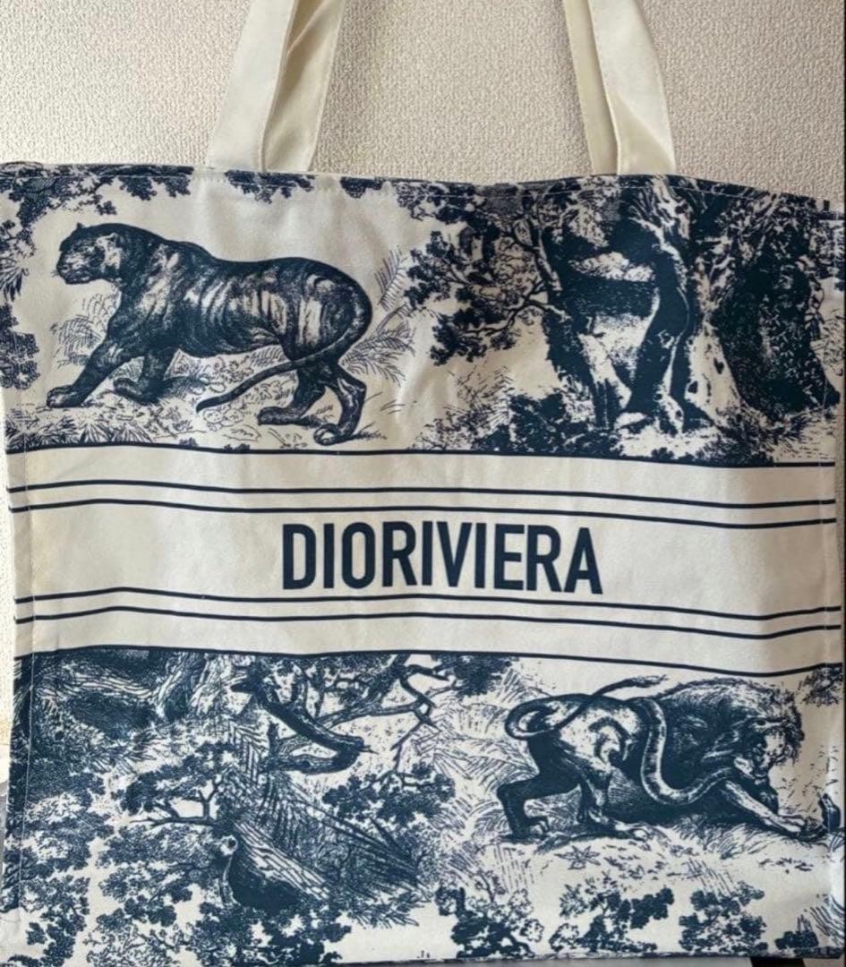 Christian Dior Wardujuy Tote Bag VIP Customers Limited 100% straw