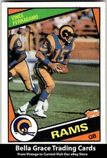 1984 Topps Vince Ferragamo #283 Los Angeles Rams NFL Football