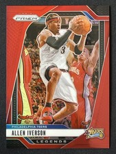 Allen Iverson 2024-25 Panini Prizm Legends Red Base /299 #291