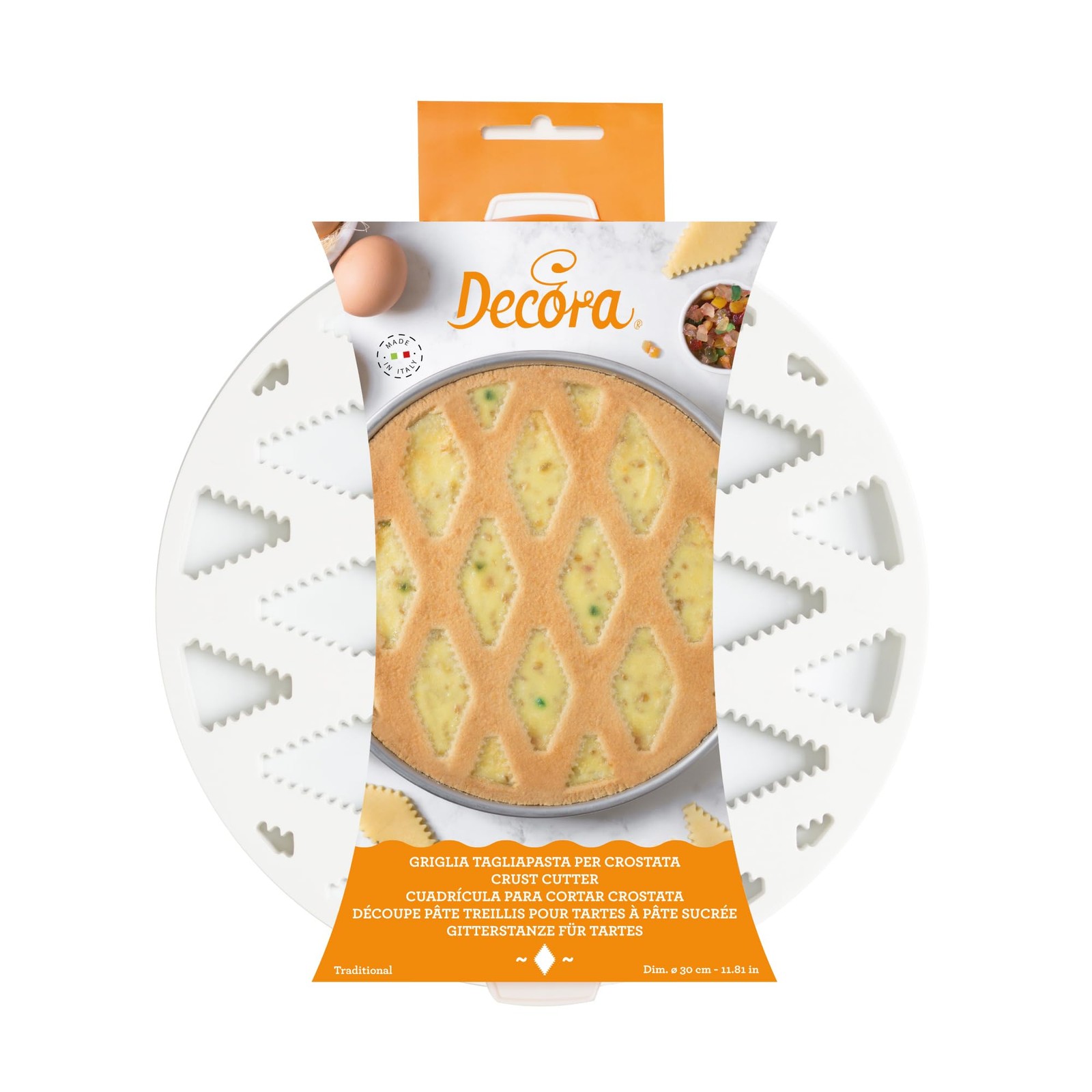 Decora 0215802 Griglia Tagliapasta per Pastiera, dal Design brevettato, Realizza