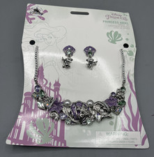 NEW Disney The Little Mermaid Princess Ariel Jewelry Set Necklace Earrings