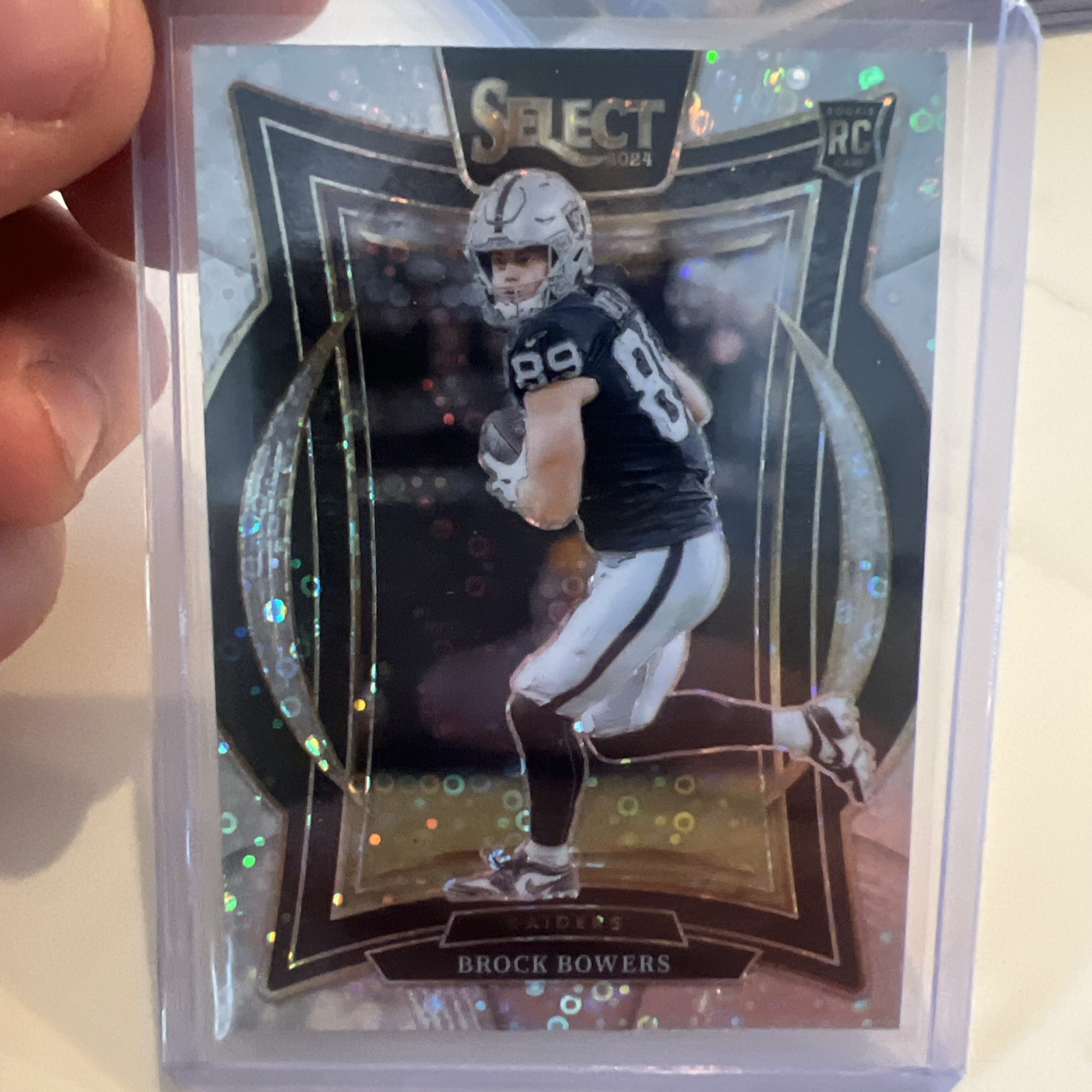 2024 Panini Select - Concourse Brock Bowers #31 Disco Prizm (RC)