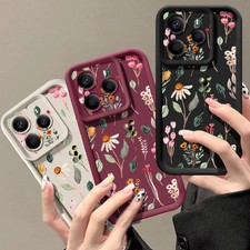 For Xiaomi Redmi Note 14 13 Pro 14T Poco F6 X6 Matte Flower Silicone Case Cover