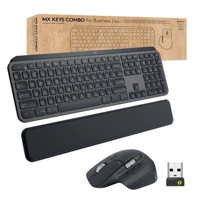 Logitech MX Keys Combo for Business Gen 2 Tastatur Maus inkl. RF Kabellos +