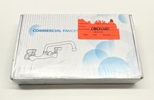 NEW BWE 2-Handle Wall Mount Kitchen Faucet, Polished Chrome 8" Spout A-94253