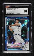 2021 Bowman Sapphire Edition Chrome Prospects Riley Greene CGC 10 Gem Mint
