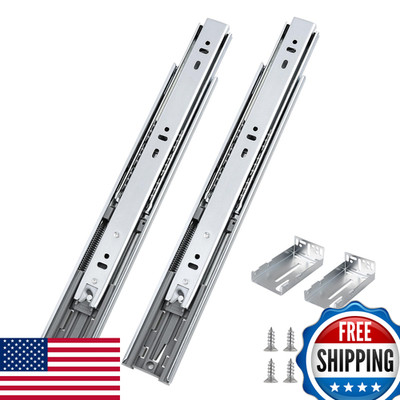 Probrico 5 Pairs 20 Inch Rear/Side Mount Drawer Slides Rear Mounting Brackets