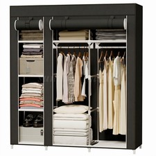 NEW Modern Fabric Wardrobe Free Standing Closet Organizer Home Clothes Storage