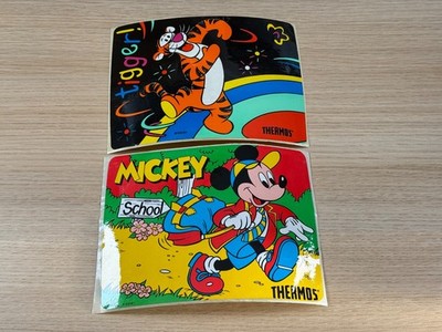 Thermoskanne Aufkleber Disney Mickey Mouse und Tigger 1980er (ungeklebt) 7'' x 5,5''
