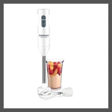 Cuisinart 24 oz Hand Blender White Quick-Prep Single-Speed CHB-60TG 250W