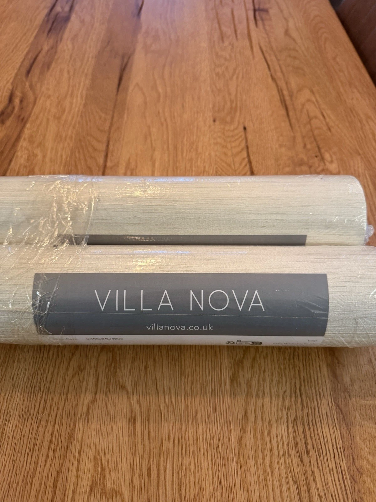 2 Rolls Villa Nova Wallpaper Romo Chandbali Wide W595/09 Jasmine - New 2
