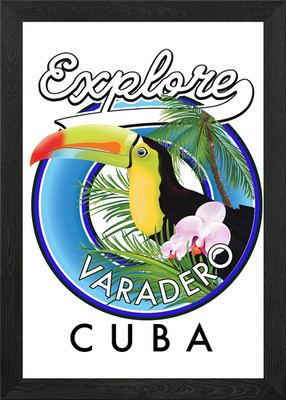 Explore Varadero Cuba Framed Wall Art Poster Canvas Print Picture