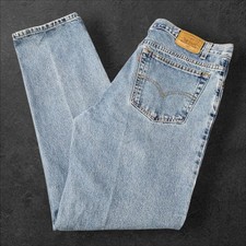 Vintage Levi's 540 Brown Tab Relaxed Fit Jeans Mens 38 x 34 Levis Blue Denim 90s