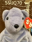 Ty Beanie Baby Old Face Teddy Violet 2nd Gen Hang Tag/ 1st Gen Swing Tag VINTAGE