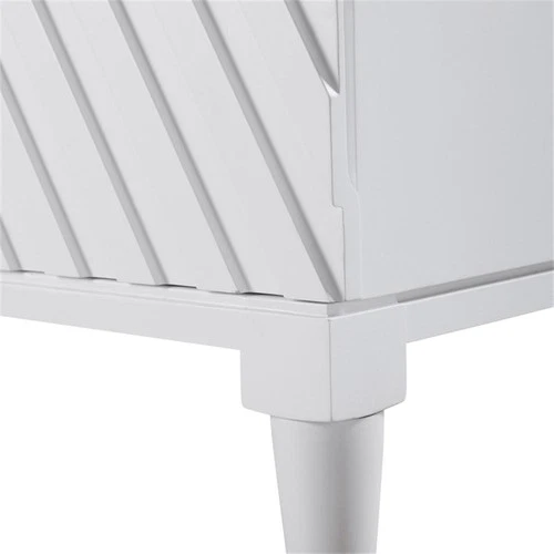 Uttermost Colby Contemporary MDF and Wood Drawer Chest in White - Picture 8 of 13