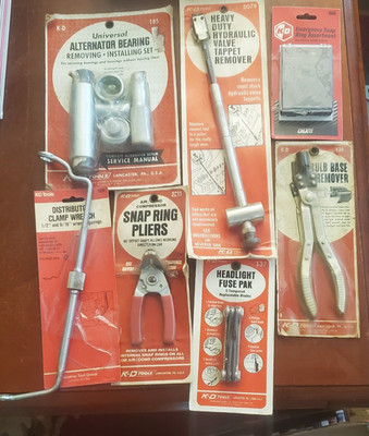 Vintage K-D Tools   x 16  Lot  9 New old stock , 7 used  mixed lot