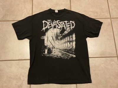 The Devastated Heavy Metal Rock Deathcore Band Logo T Tee Shirt Oblige Black