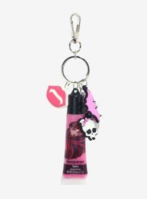 Monster High Draculaura W Charms Exclusive Raspberry Scented Lip Gloss Keychain 