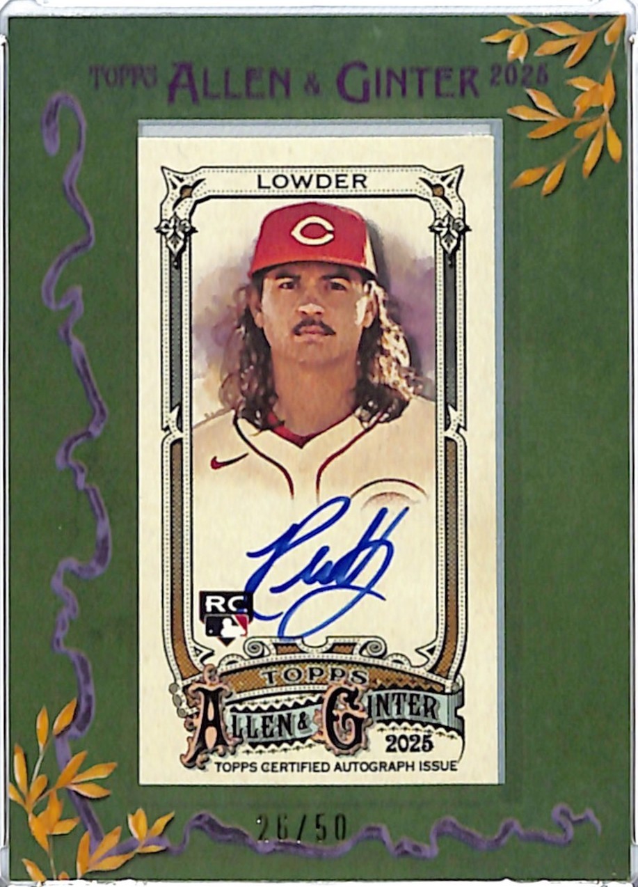 2025 Topps Allen & Ginter - Framed Mini Autographs Rhett Lowder #MA-RL ...