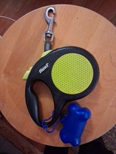 Flexi Dog Leash Retractable 5m/16ft with Waste Bag Dispenser