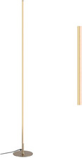 Modern LED Floor Lamp with Foot Switch - Gold Minimalist Design