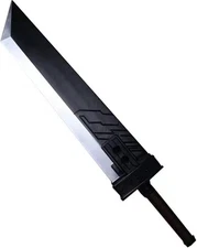 42.5" Fantasy Foam Sword, Anime Cosplay Buster PU Black 