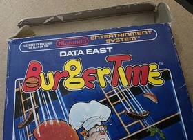 BurgerTime (Nintendo Entertainment System, NES, 1987) Cib Complete - Tested