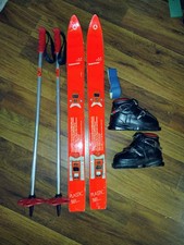  Vintage 1970s Mini Benner 70cm Youth Ski Set...