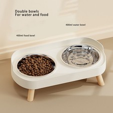 Elevated Dog Bowls Neck Protection Splash Proof Raised Dog Bowl Stand With