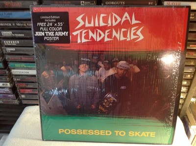 SUICIDAL TENDENCIES POSSESSED TO SKATE METAL VINYL '87 CAROLINE SHRINK HYPE OOP