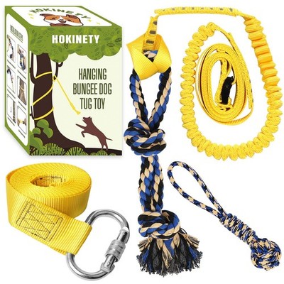 Dog Hanging Bungee Tug Toy Interactive Tether Tugofwar For Pitbull Small To Lar