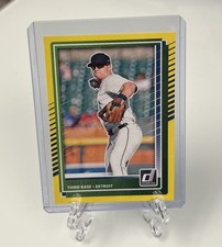 2025 Panini Donruss - Colt Keith #80 Yellow Flood MLB Detroit Lions Card