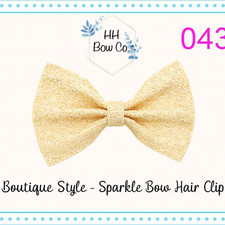    Sparkle Bow Hair Clip for Girls  Boutique Style   