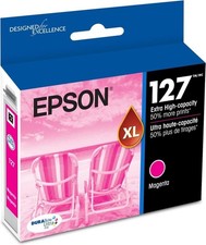 Epson 127 XL T127320 Magenta Ink Cartridge Genuine Exp 12/2028