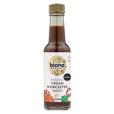 Biona Organic Worcester Sauce, 140ml - Great Taste Award 2024 Winner - Gluten-Fr