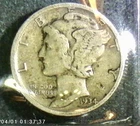 1934 D Mercury Dime, 90% Silver With Rotating Die